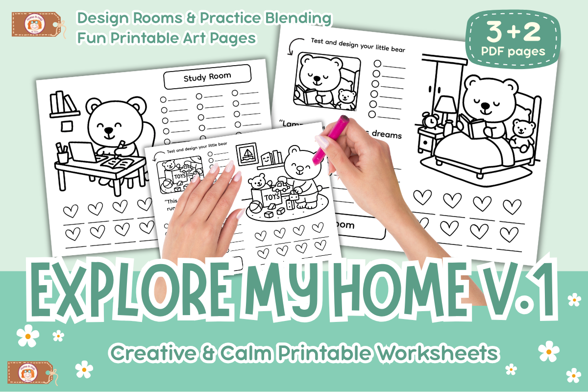 Coloring Practice Explore My Home Vol 1