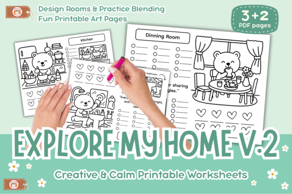 Coloring Practice Explore My Home Vol 2