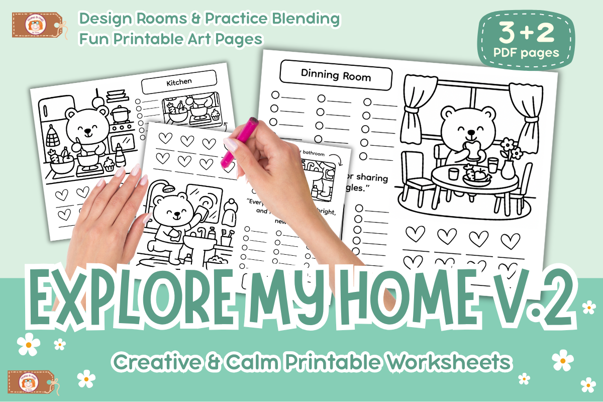 Coloring Practice Explore My Home Vol 2