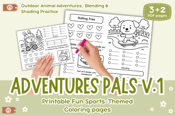 Coloring Practice Worksheets Adventure P