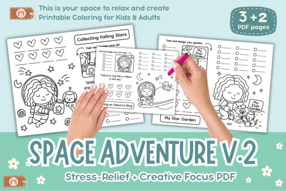 Coloring Practice Space Adventure Vol 2