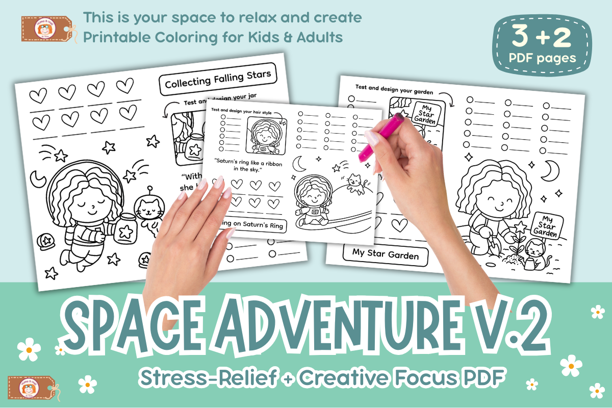 Coloring Practice Space Adventure Vol 2