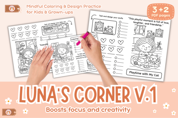 Coloring Practice Worksheets Luna Corner