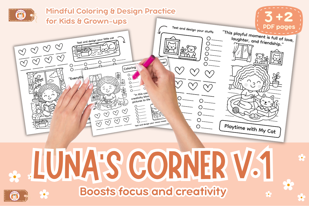 Coloring Practice Worksheets Luna Corner