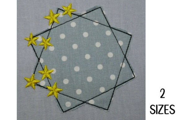 Doodle Frame with Little Stars