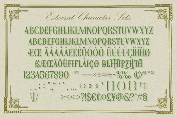 Estocrat Font - Preview 4