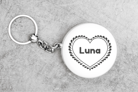 Love Frame Font PNG with transparent background - Preview 3