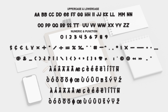 Mokup Font PNG with transparent background - Preview 6