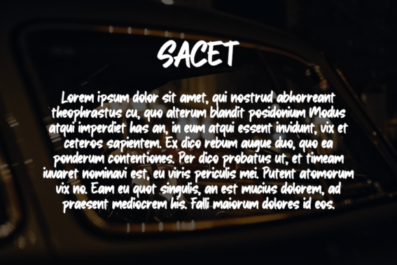 Sacet Font PNG with transparent background - Preview 2