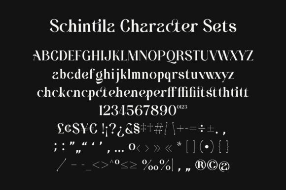 Schintila Font PNG with transparent background - Preview 2