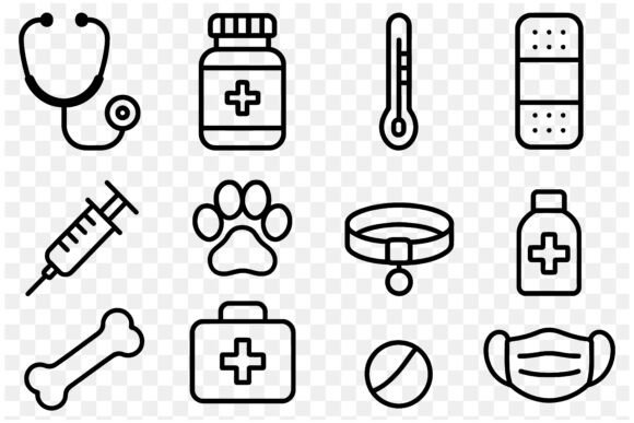 Veterinary & Pet Health Icons Grafik Plotterdateien Von muhammadimu2322