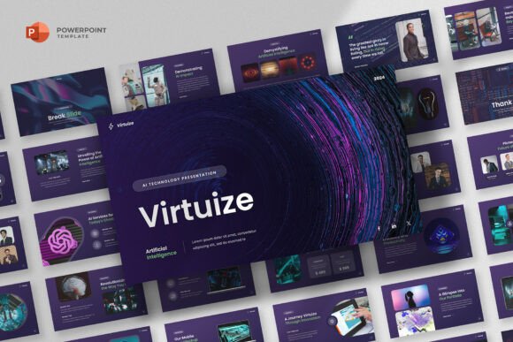 Preview of Artificial Intelligence Powerpoint technology presentation template
