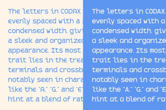 Codax Font - Preview 2