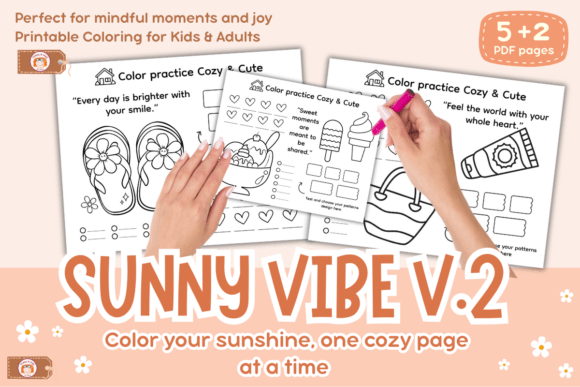 Coloring Practice Sunny Vibe Vol.2