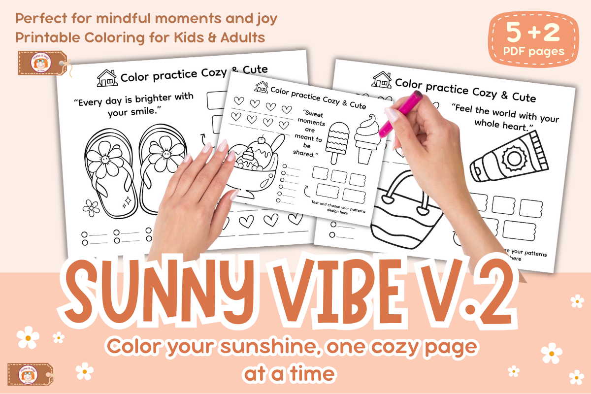 Coloring Practice Sunny Vibe Vol.2