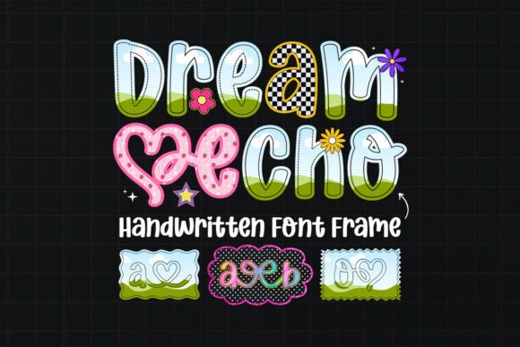 Dream Echo Canva Font Frame Template Graphic Canva By Jozoor