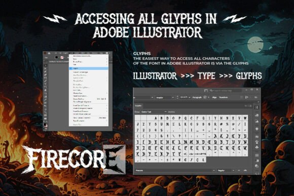 Firecore Font - Preview 3
