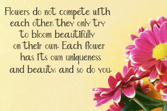 Flowers Font - Preview 1