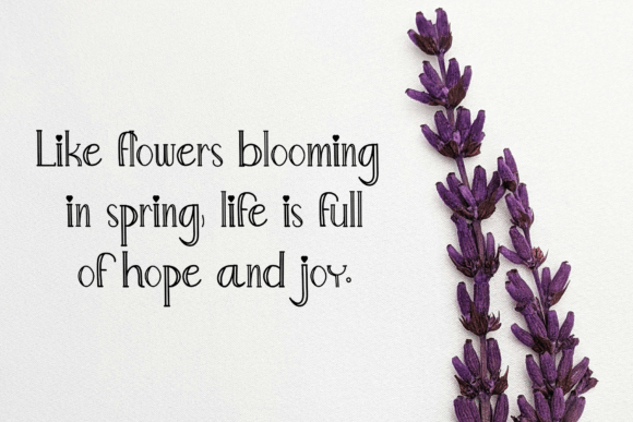 Flowers Font - Preview 4