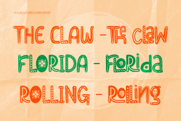 Funny Alfredo Font PNG with transparent background - Preview 1