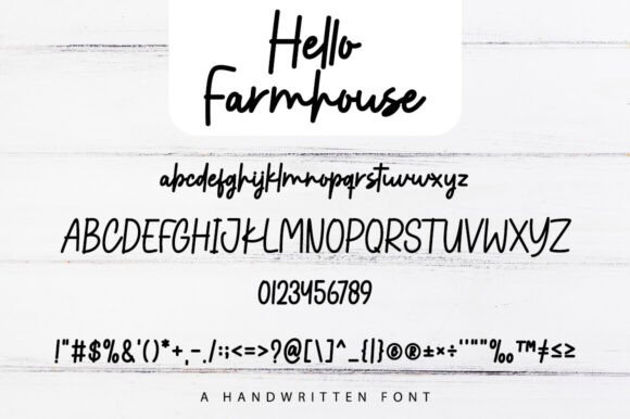 Hello Farmhouse Font - Preview 6