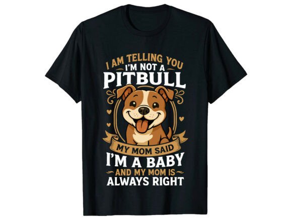 I Am Telling Pitbull Dog funny T-Shirt SVG Cricut cut file for Etsy humor listings