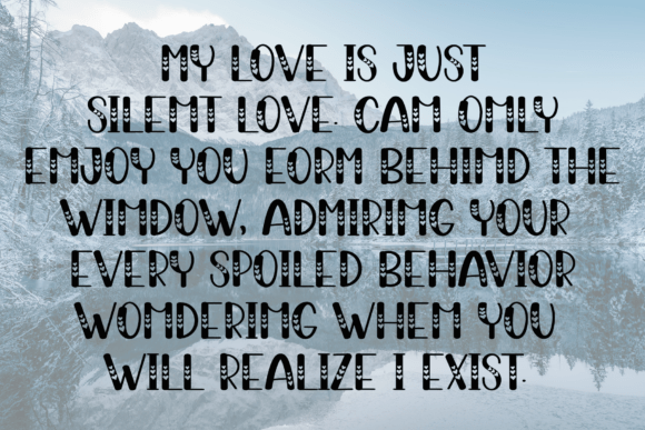 Love Font PNG with transparent background - Preview 5