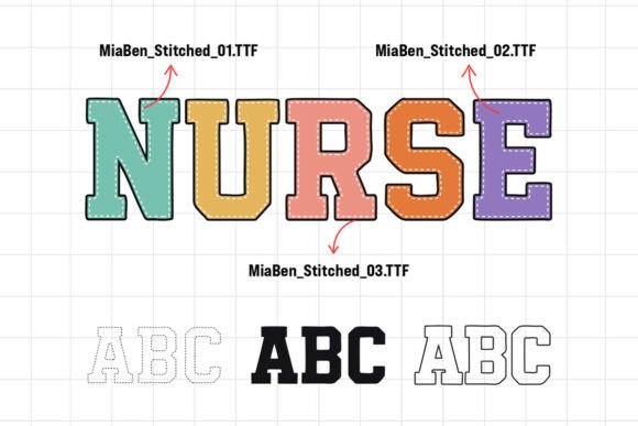 Mia Ben Font PNG with transparent background - Preview 1