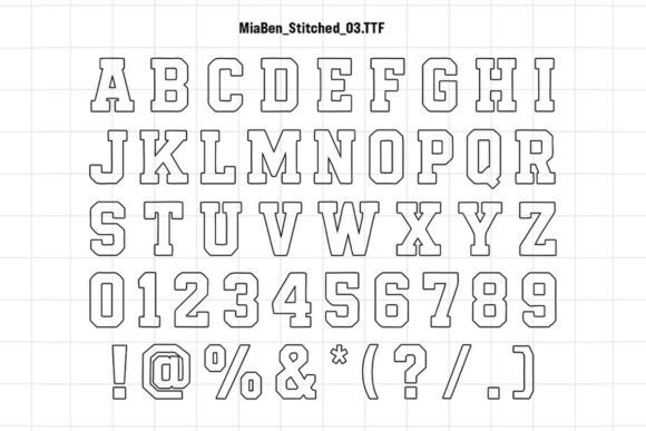Mia Ben Font PNG with transparent background - Preview 6