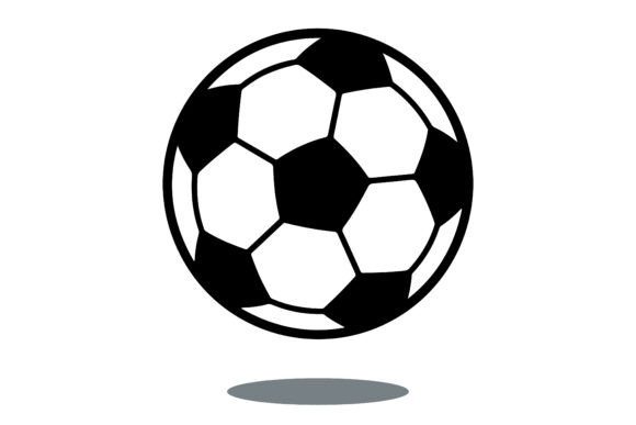 Minimalist Soccer Ball Clipart Grafika Ilustracje do Druku Przez maream6446bd