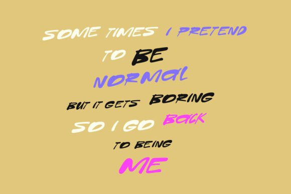 Moulatta Brush Font PNG with transparent background - Preview 6