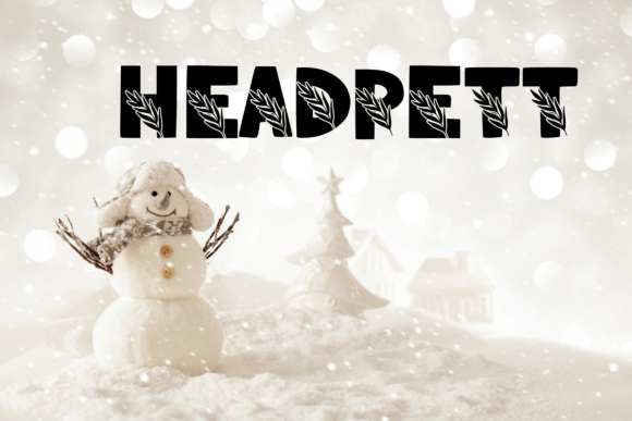 Novox Christmas Font PNG with transparent background - Preview 2