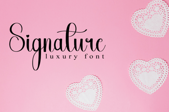 Pink Roses Font PNG with transparent background - Preview 2