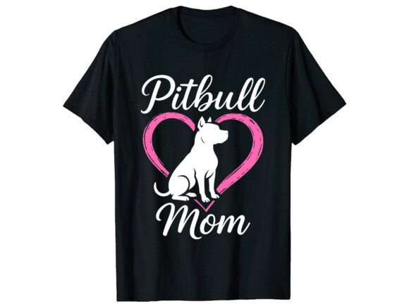 Pitbull dog mom t-shirt SVG for Cricut Maker HTV vinyl on Gildan 64000 blanks