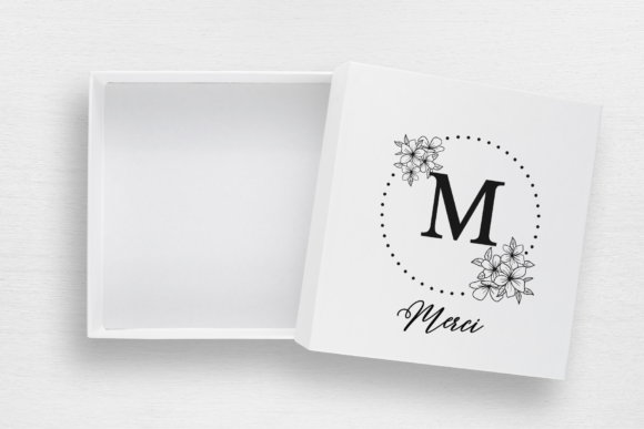 Premium Floral Monogram Font font preview - 2