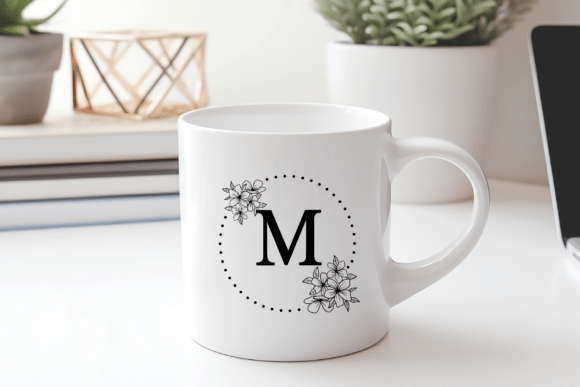 Premium Floral Monogram Font font preview - 4