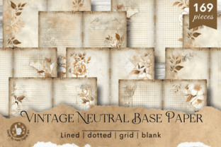 Printable Junk Journal Mega Kit Neutral Graphic by Nann Digital Art ...