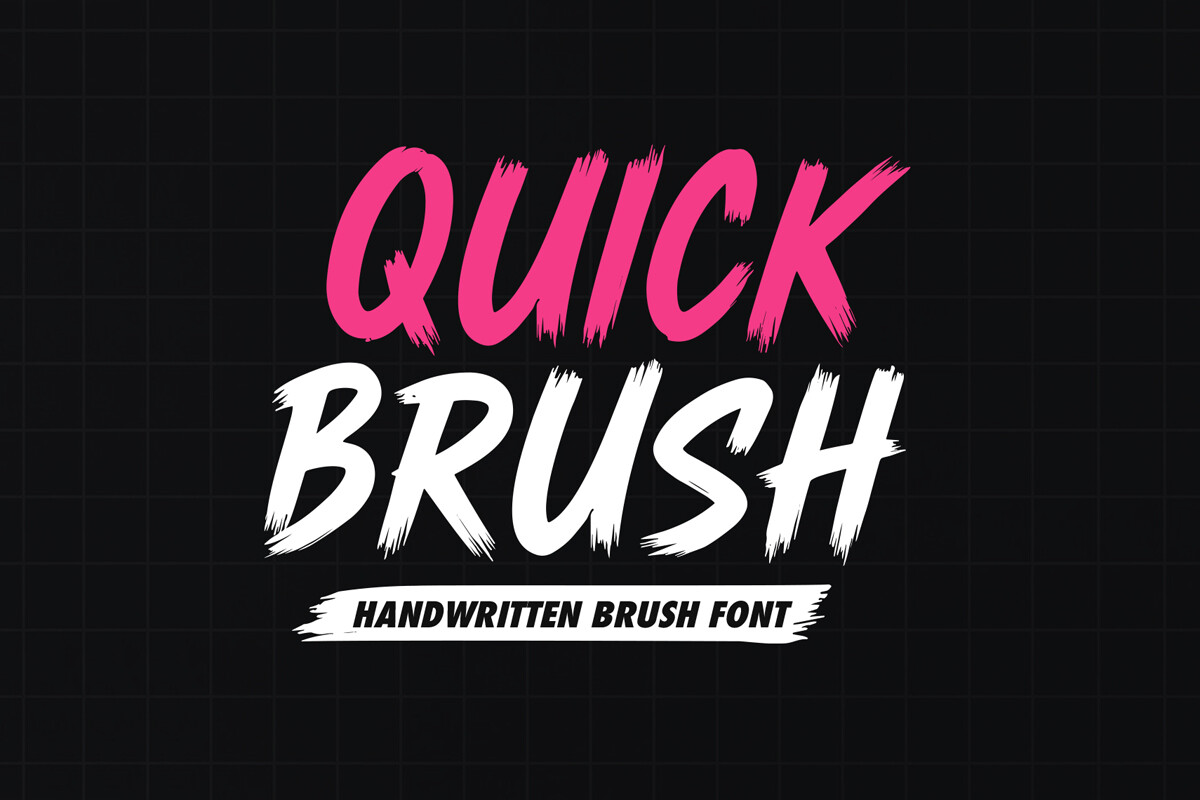 Quick Brush preview: fast dynamic brush display font