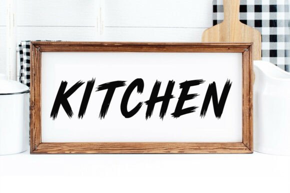Quick Brush Font PNG with transparent background - Preview 4
