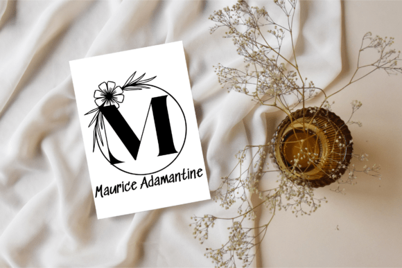 Arabesque Bloom Monogram Font - Preview 2