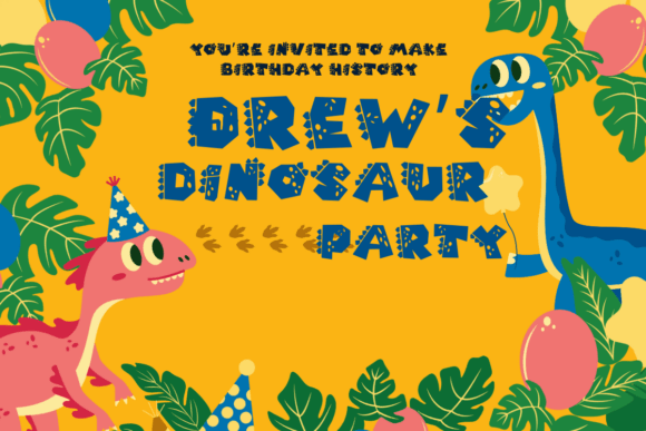 Baby Dinosaurs Font - Preview 3