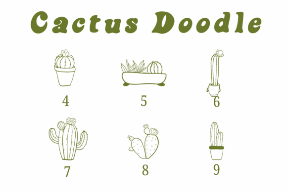 Cactus Doodle Font - Preview 3