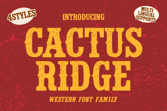 Cactus Ridge Slab Serif Font By Brown Cupple Fonts