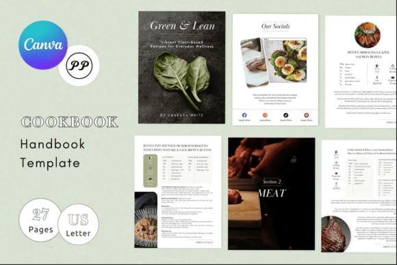 Canva Cookbook Template