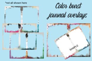 Color Burst Journal Overlays Graphic by Andrea Kostelic · Creative Fabrica