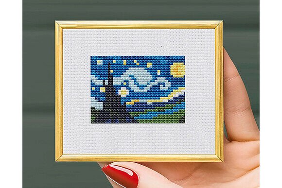 Cross Stitch Pattern, Starry Night Chart
