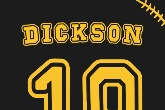 Echoline Varsity Font - Preview 1