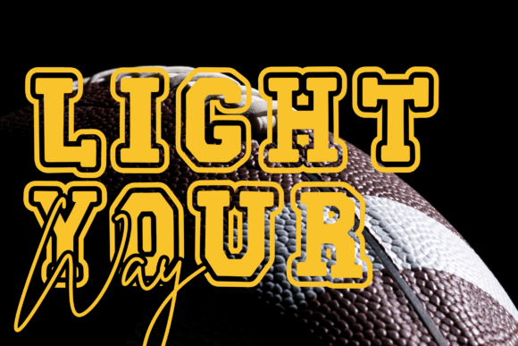 Echoline Varsity Font - Preview 2