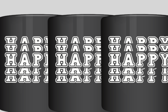 Echoline Varsity Stacked Font - Preview 4