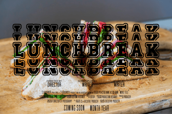 Echoline Varsity Stacked Font - Preview 6
